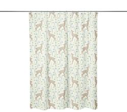 Bonamaison Digitally Printed Shower Curtain, 1 Piece 150x200 Cm - Designed And Manufactured in Turkey