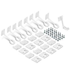 reer Lot de 8 sécurités internes pour armoires et tiroirs - Conforme à la norme DIN EN 16948:2017 - Sécurité enfant - Fixation facile avec aide au montage incluse