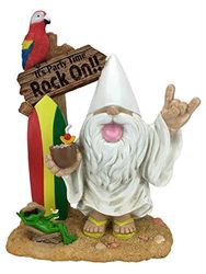 GlitZGlam Gnomo Rockero – “George y la Rana Fred” – “¡Es Tiempo de divertirse – Que Viva el Rock n´Roll!” – Este gnomo traerá el Ritmo y la alegría a tu Jardín de Hadas