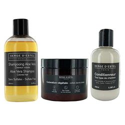 Coloration Végétale Reflets Blonds Dorés 200g Shampoing Cheveux Colorés Sans Sulfate 250ml Après Shampoing Démêlant 100ml Soin Complet Cheveux Colorés