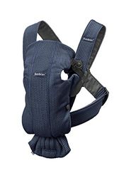 BabyBjörn Mochila porta-bebé mini, malha 3D, azul-marinho