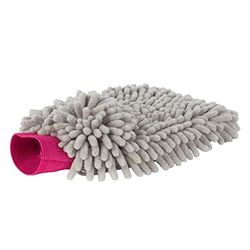 Kleeneze® KL082336EU7 Double Sided Premium Car Mitt | Perfect for Interior and Exterior | Grey and Pink