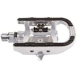 M-WAVE Drag-t2, Pedale Combinato, in Alluminio Unisex, Argento, 70 x 95 mm