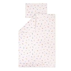 Julius Zöllner Jersey - Ropa de Cama Infantil de 100 x 135 + 40 x 60 cm, Juego de 2 Piezas de Funda nórdica y Funda de Almohada, 100% algodón, con Cremallera, Standard 100 by Oeko-Tex, Little Dinos