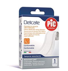 Pic Solution Cerotto In Striscia In Tessuto Non Tessuto, 500 Cm Lunghezza X 6 Cm Larghezza Bianco - 150 Gr