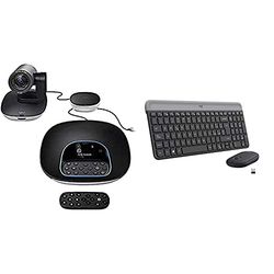 Logitech Group Bundle Per Videoconferenze & Mk470 Kit Mouse E Tastiera Wireless Per Windows, Ricevitore Usb 2.4 Ghz, ‎Sottile