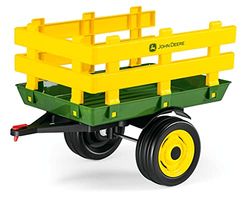 Peg Perego Children's John Deere Stake-Side Trailer, Green & Yellow