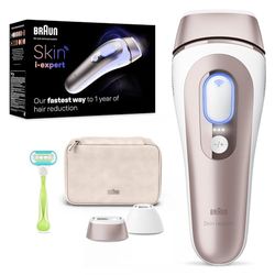 Braun Skin I·Expert Epilatore Luce Pulsata Smart, Epilazione A Casa Tua, Alternativa Al Laser, Con App Gratuita, Include Custodia, Rasoio Venus, 2 Testine Per Viso E Corpo0