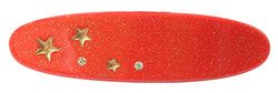 stars spangle oval barrette