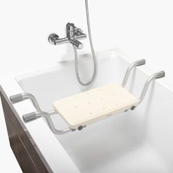 Sgabello da Doccia 2 in 1 InnovaGoods®, Sgabello da Doccia Antiscivolo, Sgabello da Doccia Allungabile con 2 Posizioni, Sedia da Doccia per Anziani, Maniglia Fissa, Sgabello da Doccia Include Fissaggi