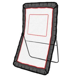 VEVOR Filet de Rebond 122x213 cm Rebondisseur de Football Crosse Volley-ball Angle Réglable Cible de Base-ball Cadre Stable en Acier Tissu à Haute Élasticité pour Entraînement Solo Intérieur Extérieur
