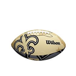 Wilson Palla da Football Americano NFL JR TEAM LOGO, Misura Junior, Gomma