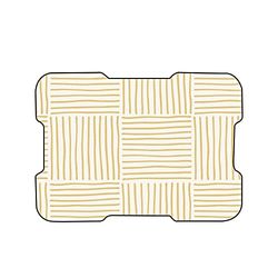 Bonamaison, Digitaal bedrukte muismat, antislip onderkant, voor kantoor en thuis, afmetingen: 22x18 cm