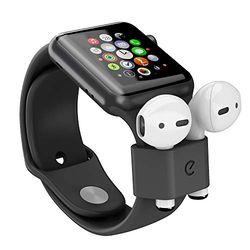 KeyBudz AirLockz Smartwatch houder voor Air Pods Pro en AirPods, zwart