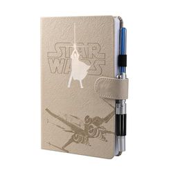 Grupo Erik Star Wars Notebook A5 & Luke Skywalker Lightsaber Pen | Dotted Journal, Dotted Notebook, Bullet Journal | Notebooks A5, Notepads A5, A5 Notepad, Sketchbook A5 | Star Wars Gifts