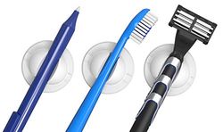 Schneider Klick-Fix - Soporte universal para cepillos de dientes, cables, bolígrafos y mucho más de 150 g, 5 unidades, color blanco