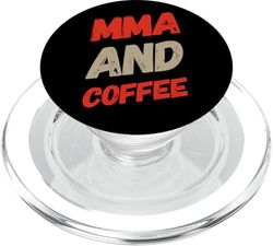 Artes marciales mixtas MMA y café Sarcasmo Chistes sarcásticos divertidos PopSockets PopGrip para MagSafe