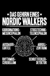 Das Gehirn Eines Nordic Walkers Nordic Walking: A5 | Notizbuch | Notizheft | Schreibblock | Schreibheft | Journal | Tagebuch | Notebook | Liniert | ... Geschenkidee | Nordic Walking | Nordic Walker