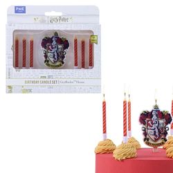 PME Harry Potter Set de Velas de Gryffindor para celebrar cumpleaños (Set de 7)