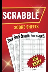 Scrabble Score Sheets: 120 Sheet for Scorekeeping | Card Replacement Small Size 6 x 9 inches