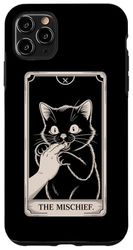 Funny Black Cat Tarot - The Mischief Design Case for iPhone 11 Pro Max