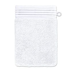 Möve Loft Manopla de baño, algodón, Snow, 15 x 20 cm