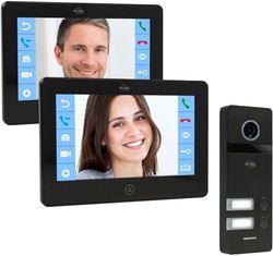 ELRO PRO PV40 Full HD Video Deur Intercom Systeem - 2 Appartementen - met Voicemail functie - 13 Beltonen