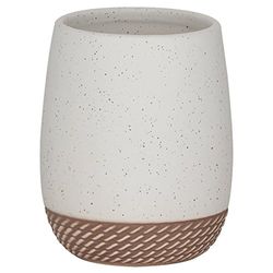 Sealskin Braid Tumbler, Ceramic, Sand, 8.3 x 10 x 8.3 cm