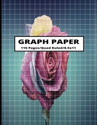 Graph Paper Notebook: Grid Paper Notebook, Grid Paper for Math and Science Students, Quad Ruled 4x4 (110 pages, 8.5 x 11)