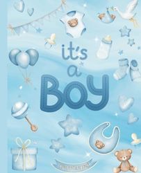 Composition Notebook: It's a Boy! - 7.5” x 9.25” – Wide Ruled Lined Paper – 100 Pages
