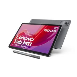 Lenovo Tab M11 Tablet, MediaTek G88, 4 GB RAM, 128 GB, ARM Mali-G52 MC2 GPU, Android 12, Szary
