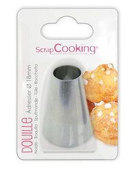SCRAPCOOKING 1800 kontaktdon rostfritt stål silver 14 x 10,8 x 3,2 cm