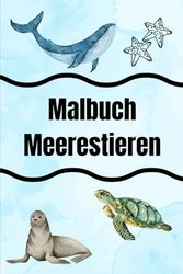 Malbuch: Meerestiere