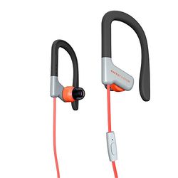 Energy Sistem Sport 1 - Auricolari con microfono incorporato, Controllo di riproduzione, cavo di 1.2 m, Rosso