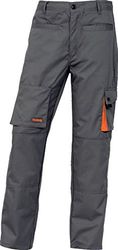 Delta plus - Pantalon 65/35 poliester algodón +forro gris talla -l