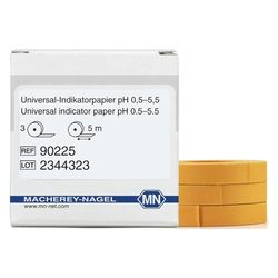 Macherey & Nagel ML-6174 - Rotolo di carta per indicatore universale, pH 1-11, 5 m di lunghezza x 7 mm di larghezza, 3 pezzi