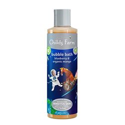 Childs Farm | Kids Bubble Bath 250ml| Blueberry & Organic Mango | Gently Cleanses & Soothes | Suitable for Dry, Sensitive & Eczema-Prone Skin