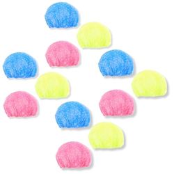 PARENCE. - Set of 12 Shower Caps for Women and Girls - Reusable and Waterproof | Comfortable Elastic Band | Bath Hair Protector - One Size Fits All - 12 Pieces
