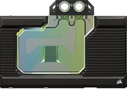 Corsair Hydro X Series XG7 RGB 3090 Ti FOUNDERS EDITION Waterblock per GPU - Per NVIDIA GeForce RTX 3090 Ti FE (Dissipatore con Piastra di Raffreddamento in Rame Nichelato) Nero