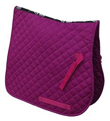 Rhinegold bomull quiltad sadelduk Hallon Pony