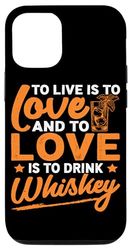 Design To Live Whisky per bevitore di whisky Custodia per iPhone 12/12 Pro