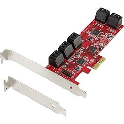 RENKFORCE - Tarjeta controladora SATA III PCIe 0+10 Puertos