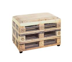 HAKU Mobel Storage Bench Motif, Synthetic Fabric With Leather Look, Mdf - Size: W 58 cm X H 42 cm X D 39 cm, Style: Industrial
