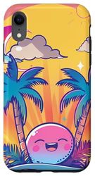 Custodia per iPhone XR Carino Sunset Kawaii Collezione Estetica