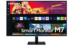 Samsung Smart Monitor M7 (S32BM702), Flat 32', 3840x2160 (UHD 4K), Piattaforma Smart TV, Airplay, Mirroring, Office 365, Wireless Dex, Casse Integrate, WiFi, HDMI, USB Type-C