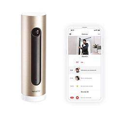 Netatmo Slimme Binnencamera met muurbevestiging, WIFI 2.4 GHz, Bewegingsdetectie, Nachtzicht, FHD 1080p, MicroSD-kaart, Zonder Abonnement, Alexa/Google/Apple, NSC-AMZ