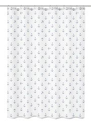 Kleine Wolke Anchor Shower Curtain, Polyester, Dark Blue, 200 x 180 x 0.02 cm