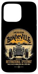 Bonneville Salt Flats Utah International Speedway retrò Custodia per iPhone 15 Pro Max