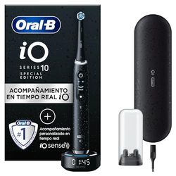 Oral-B iO 10 Cepillo de Dientes Eléctrico con Mango Recargable de Última Generación con 7 Modos de Limpieza, Diseñado Por Braun, Regalos Originales - Negro