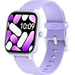 HENGTO Fitness Tracker horloge voor kinderen, IP68 waterdicht, met 19 sportmodi, stappenteller, slaapmonitor, leuk cadeau voor meisjes en tieners 6-16 (paars)